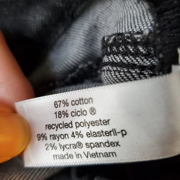 NWT Lane Bryant Signature Fit Slim Straight Jeans Gold Foil Side Stripe Plus 24 - Picture 9 of 10